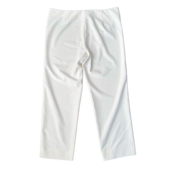 St. John Straight Leg Pants in White/Cream 18 - Picture 2 of 6